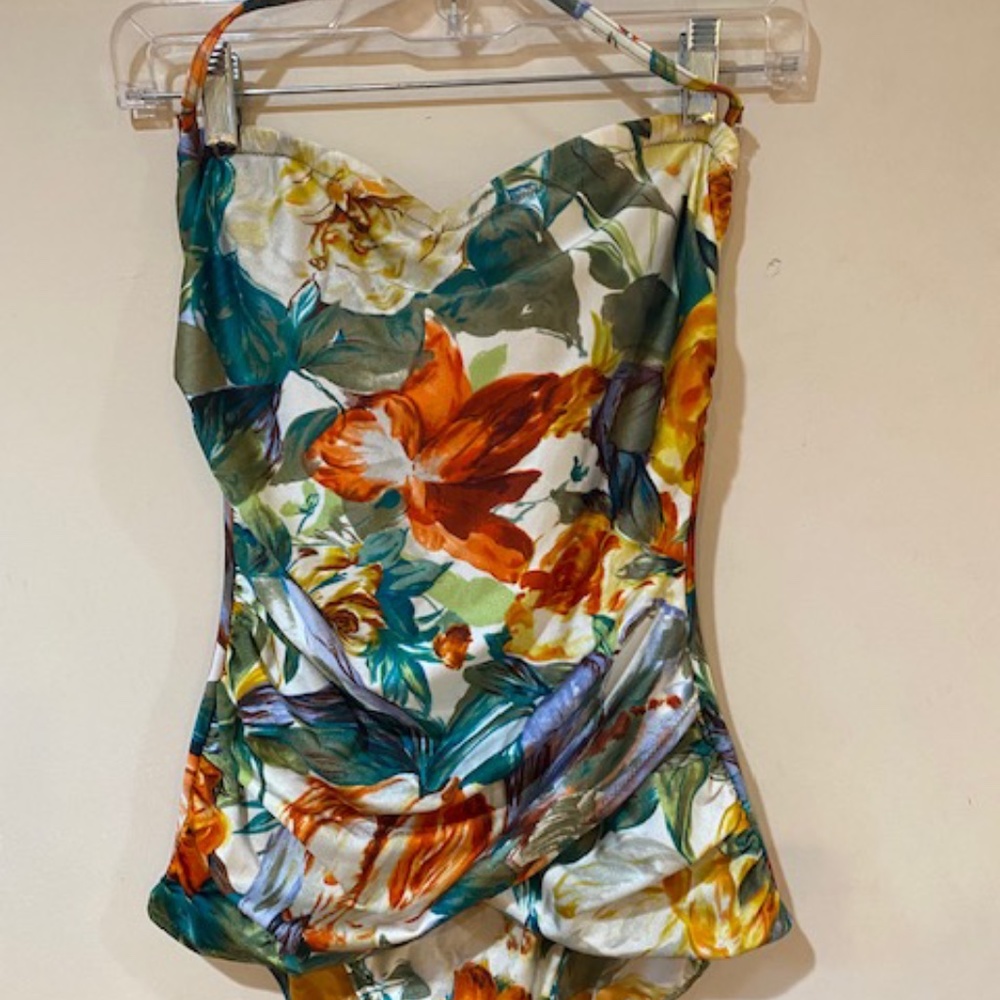 Gottex One Piece Maillot Bathing Suit Vintage 80"s